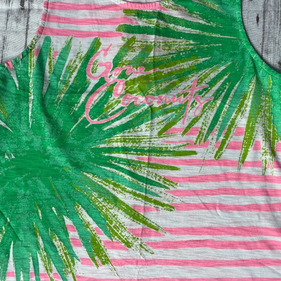 Lilly Pulitzer Womens Whitney Coverup Coral Reef Gone Coconuts Dress Size XXS - Picture 2 of 8